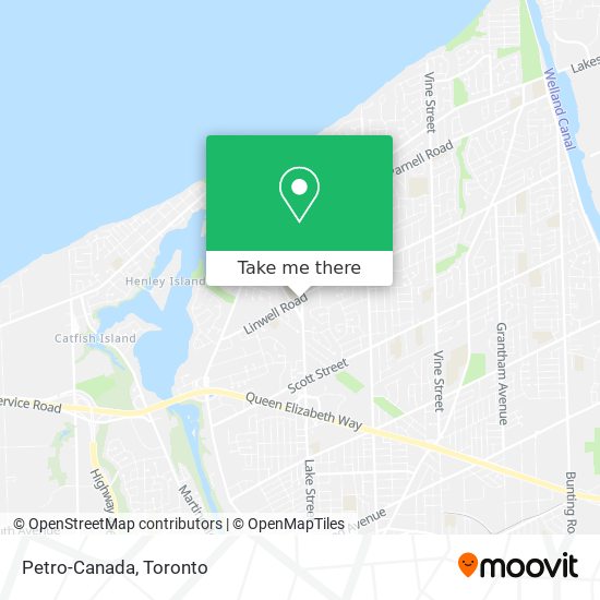 Petro-Canada map