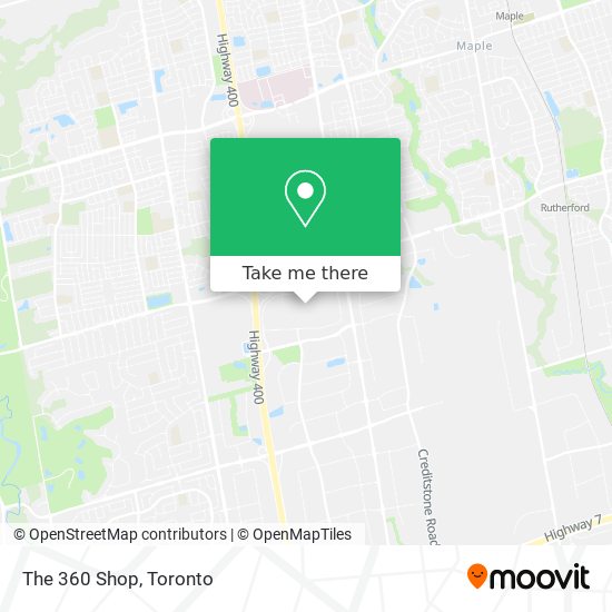 The 360 Shop map