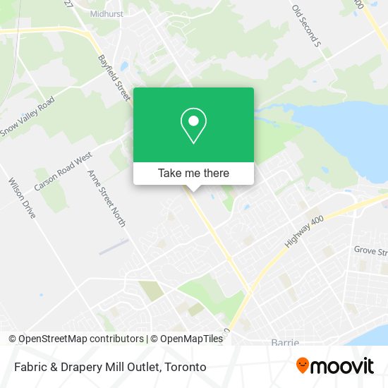 Fabric & Drapery Mill Outlet map