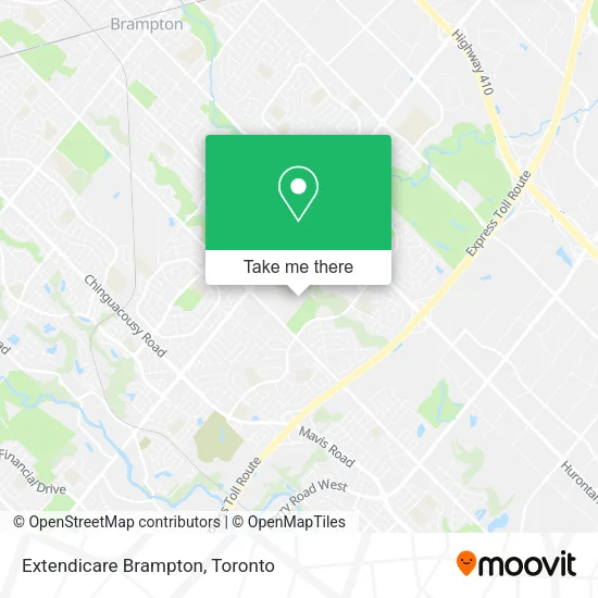 Extendicare Brampton map