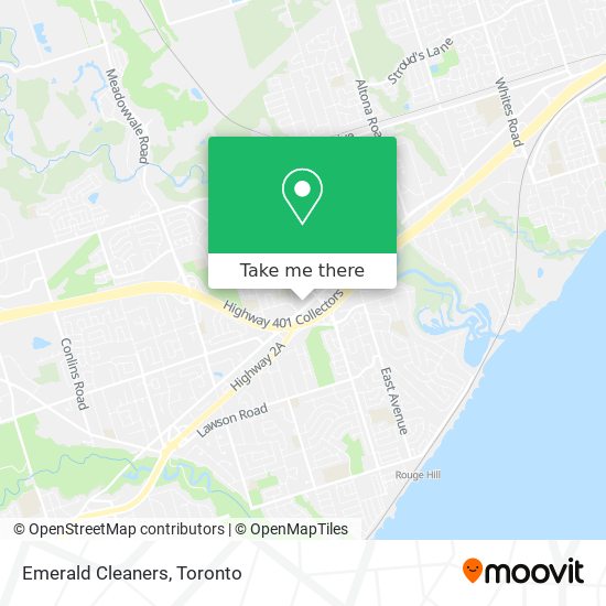 Emerald Cleaners map