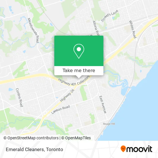 Emerald Cleaners map