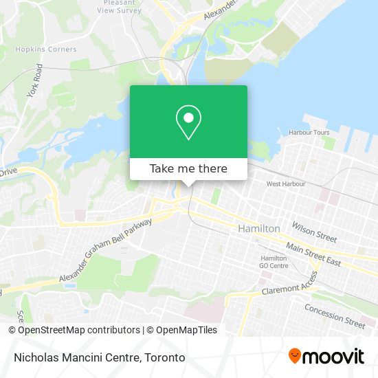 Nicholas Mancini Centre map