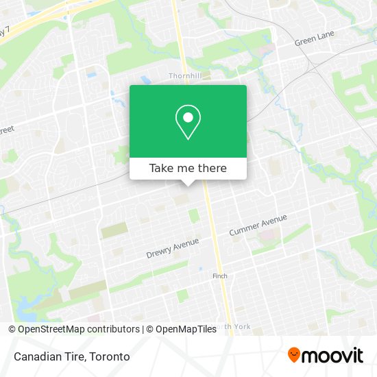 Canadian Tire map