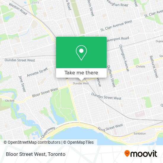 Bloor Street West map