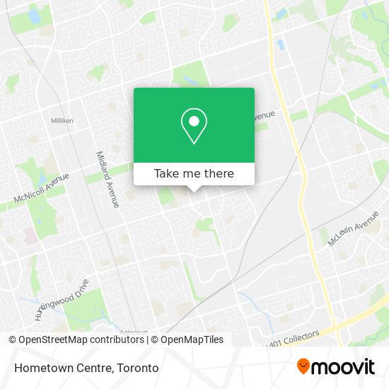Hometown Centre map