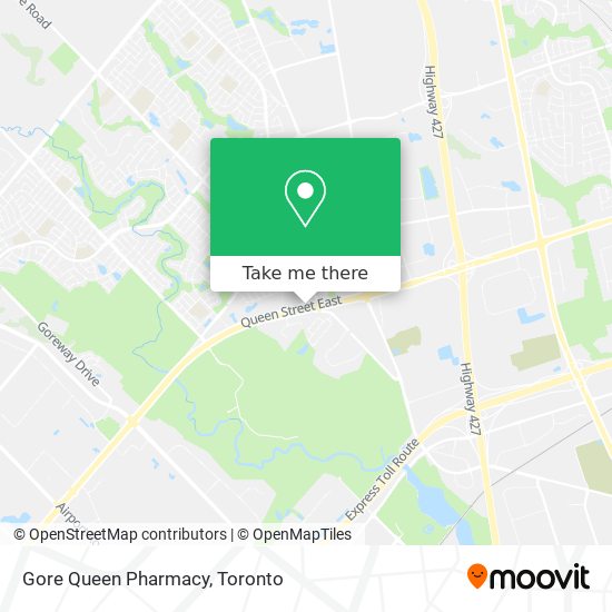 Gore Queen Pharmacy map