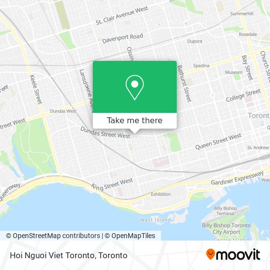 Hoi Nguoi Viet Toronto map