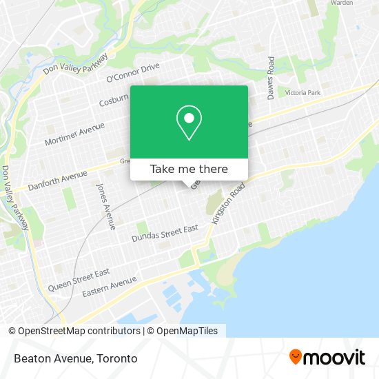 Beaton Avenue map