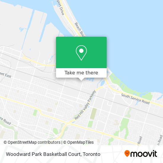 Woodward Park Basketball Court map