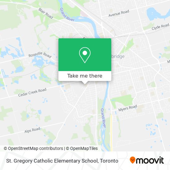 St. Gregory Catholic Elementary School map