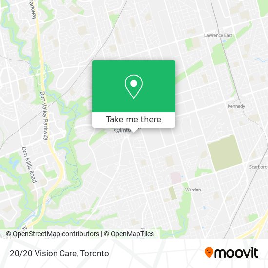 20/20 Vision Care map