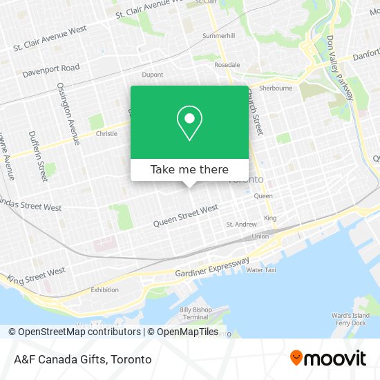 A&F Canada Gifts map
