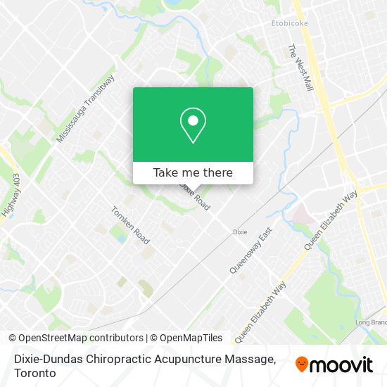 Dixie-Dundas Chiropractic Acupuncture Massage map