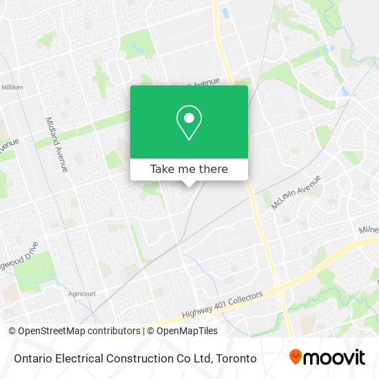 Ontario Electrical Construction Co Ltd map