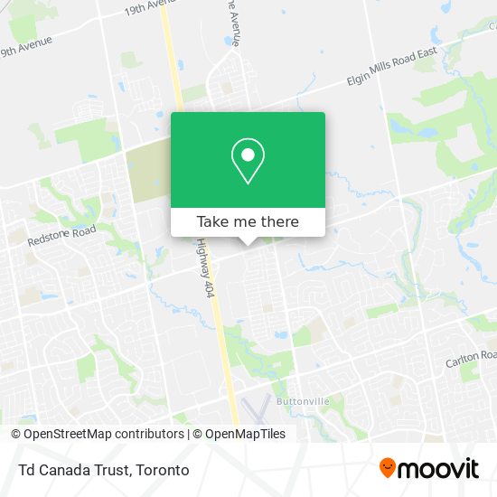 Td Canada Trust map