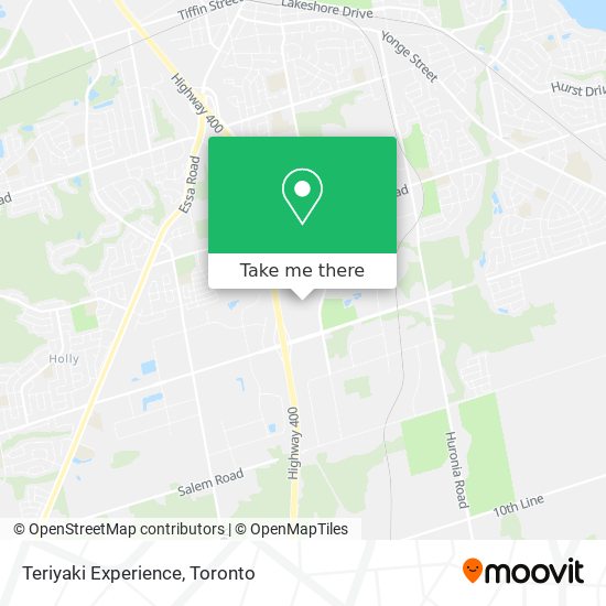 Teriyaki Experience map