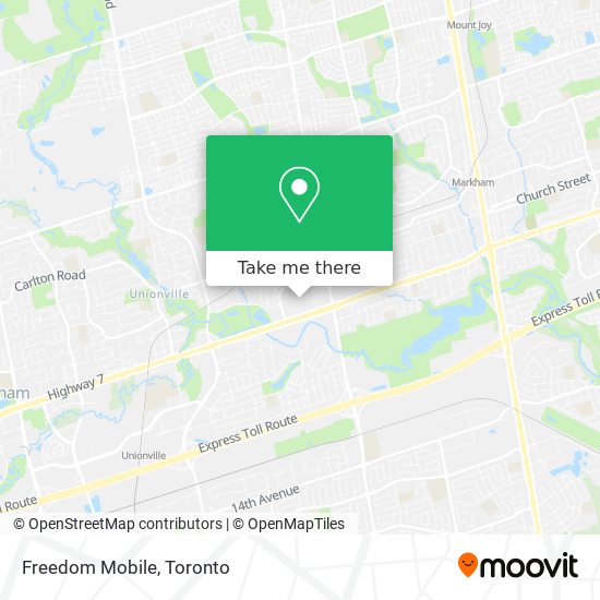 Freedom Mobile map