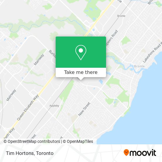 Tim Hortons map