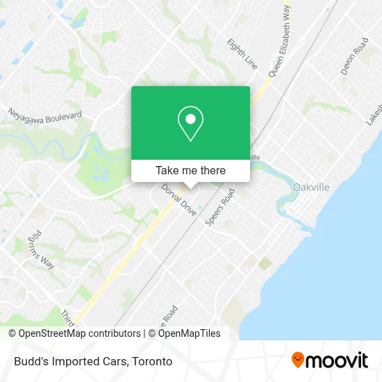 Budd's Imported Cars map