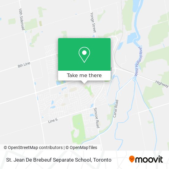 St. Jean De Brebeuf Separate School map