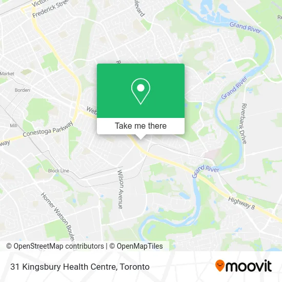 31 Kingsbury Health Centre map