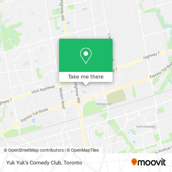 Yuk Yuk's Comedy Club map