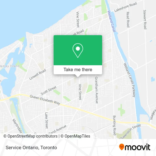 Service Ontario map