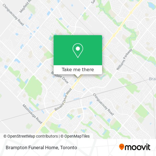 Brampton Funeral Home plan