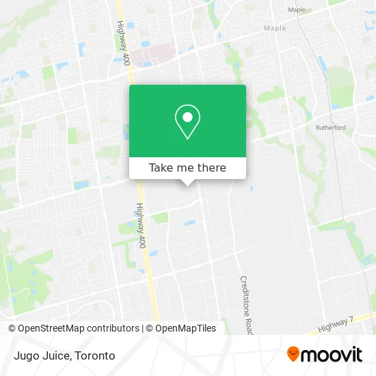 Jugo Juice map