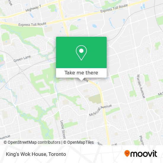 King's Wok House plan