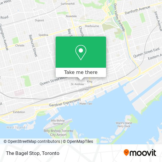 The Bagel Stop map