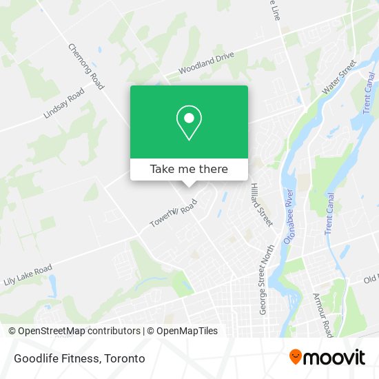 Goodlife Fitness map