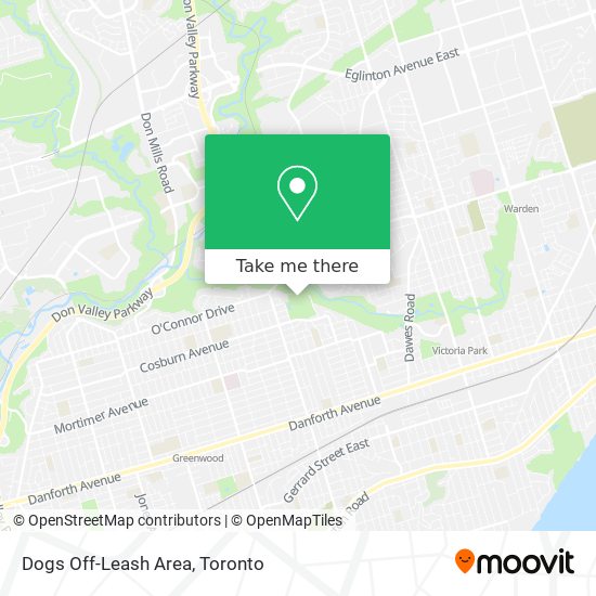 Dogs Off-Leash Area map