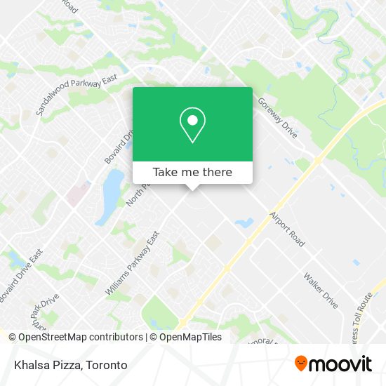 Khalsa Pizza map