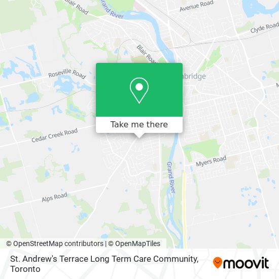 St. Andrew's Terrace Long Term Care Community map