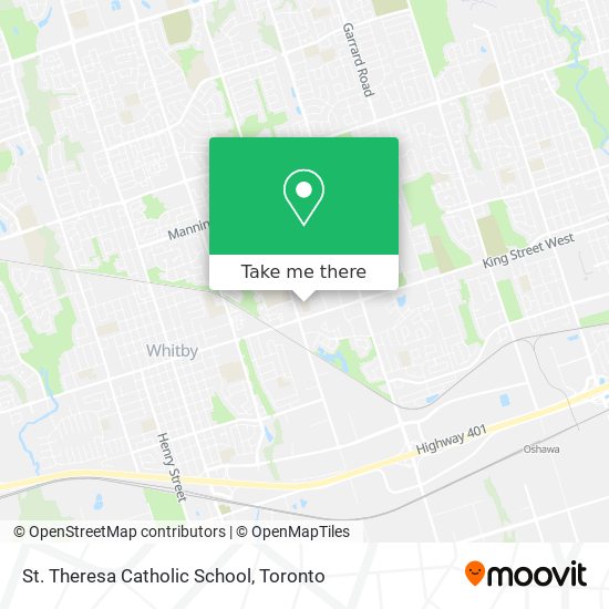 St. Theresa Catholic School map