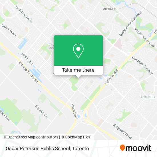 Oscar Peterson Public School map