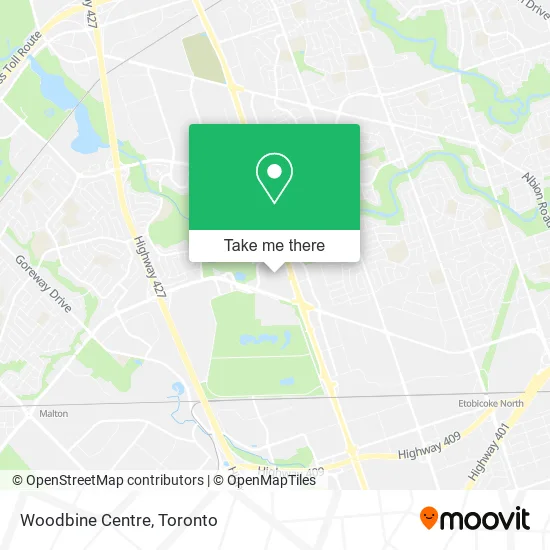 Woodbine Centre map