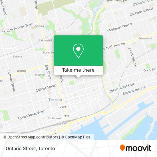 Ontario Street map