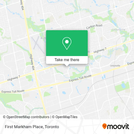 First Markham Place map