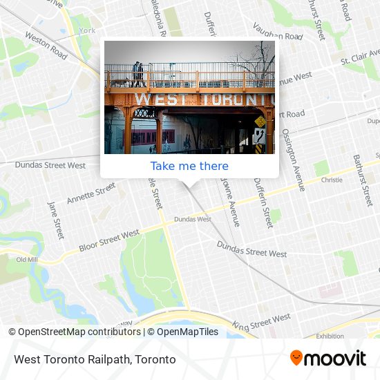 West Toronto Railpath map