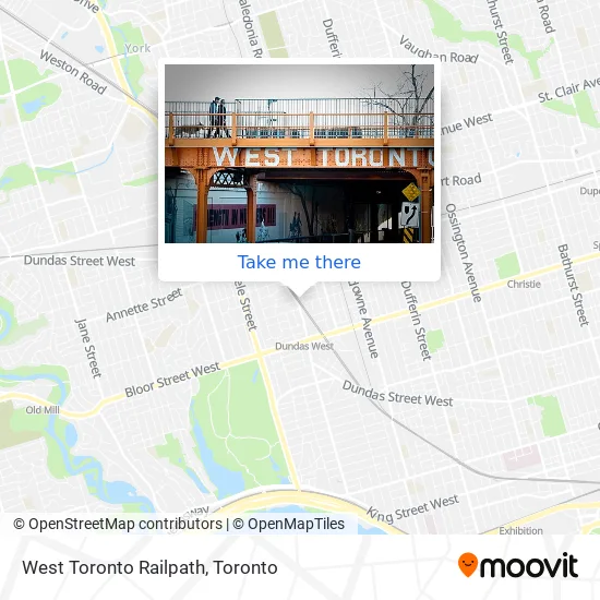 West Toronto Railpath map