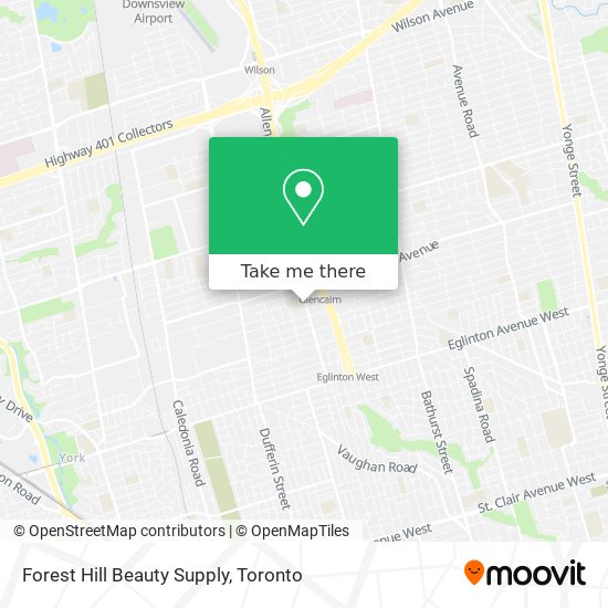 Forest Hill Beauty Supply map