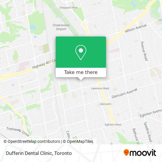 Dufferin Dental Clinic map