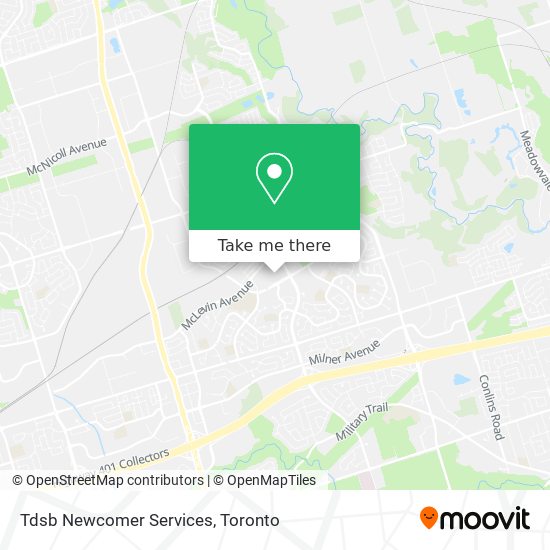 Tdsb Newcomer Services map