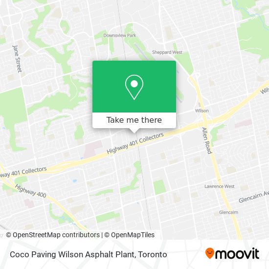 Coco Paving Wilson Asphalt Plant map