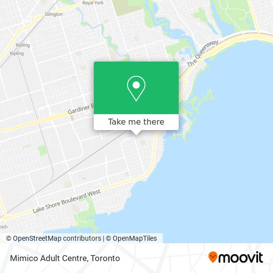 Mimico Adult Centre map
