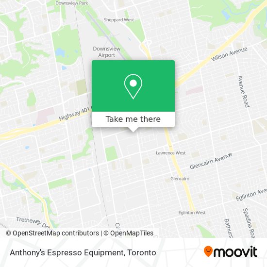 Anthony's Espresso Equipment map