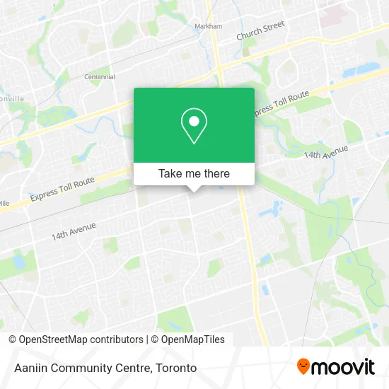 Aaniin Community Centre map